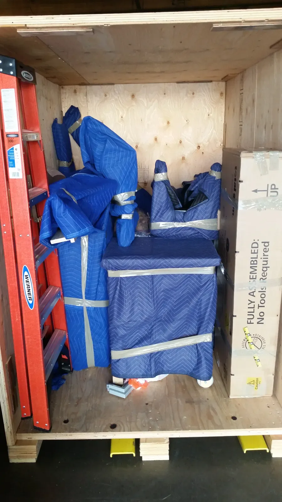 On The Go Moving storage warehouse interior