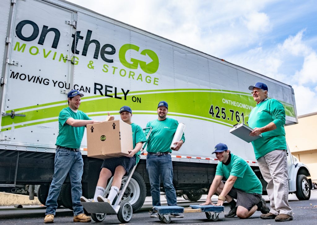 team of on the go moving & storage movers